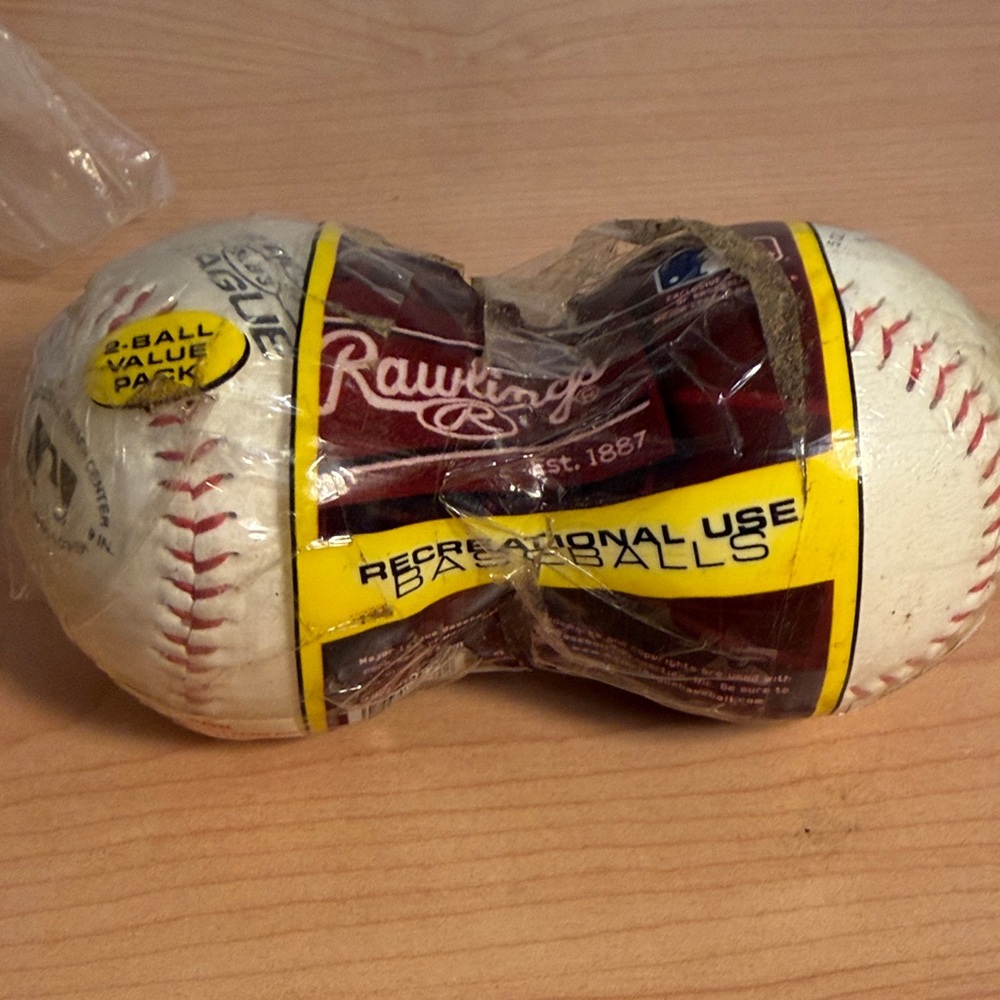 Rawlings with Red Stitching  Modell’s 2-Pack Baseballs – Synthetic Leather - Picture 2 of 4